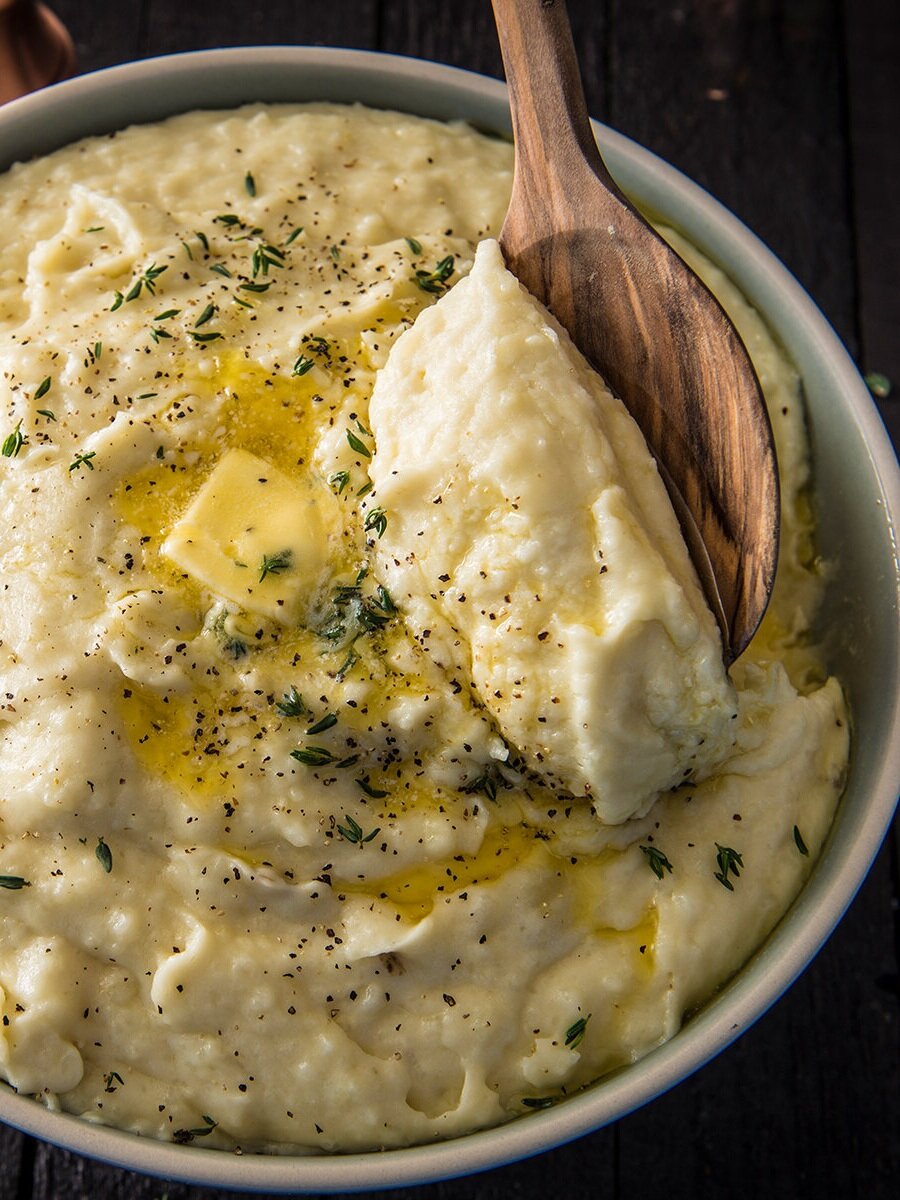 20181024 Rosemary and Thyme Infused Mashed Potatoes with Cream IN