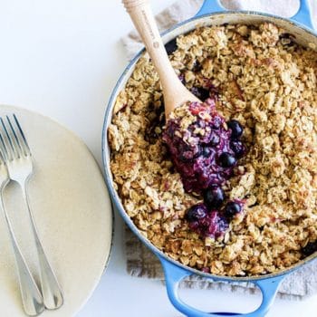 Stone Fruit and Berries with Brown Sugar Oat Crisp