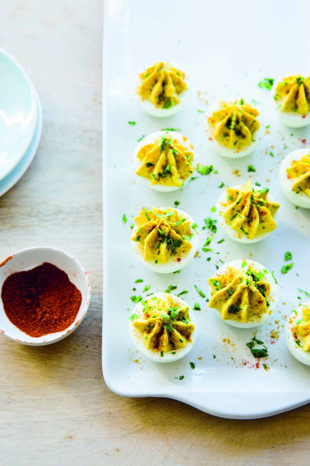 CURRIED DEVILED EGGS